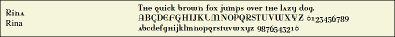 Picture Preview of The Font - Rina 
