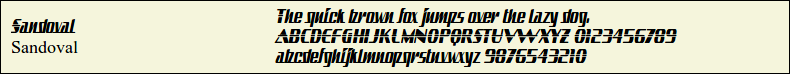 Picture Preview of The Font - Sandoval 