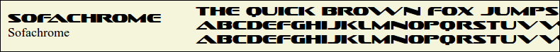 Picture Preview of The Font - Sofachrome 