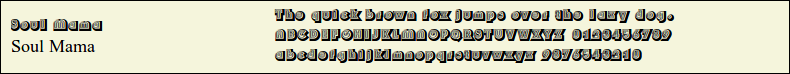 Picture Preview of The Font - Soul Mama 
