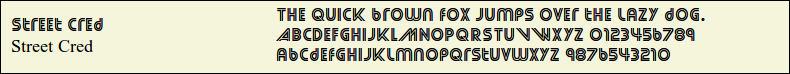 Picture Preview of The Font - Street Cred 