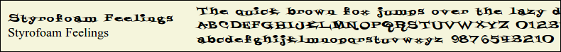 Picture Preview of The Font - Styrofoam Feelings 