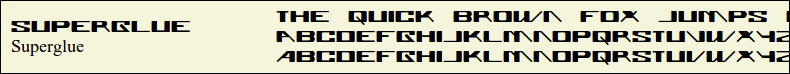 Picture Preview of The Font - Superglue 