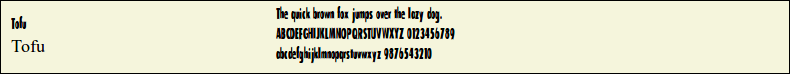 Picture Preview of The Font - Tofu 