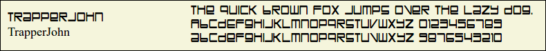 Picture Preview of The Font - TrapperJohn 