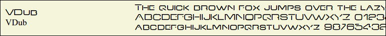 Picture Preview of The Font - VDub 