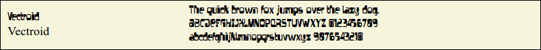 Picture Preview of The Font - Vectroid 