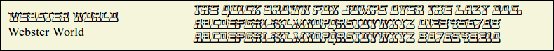 Picture Preview of The Font - Webster World 
