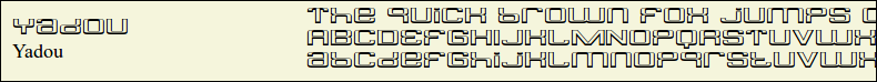 Picture Preview of The Font - Yadou 