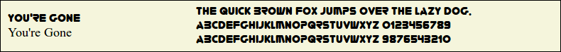 Picture Preview of The Font - You're Gone 