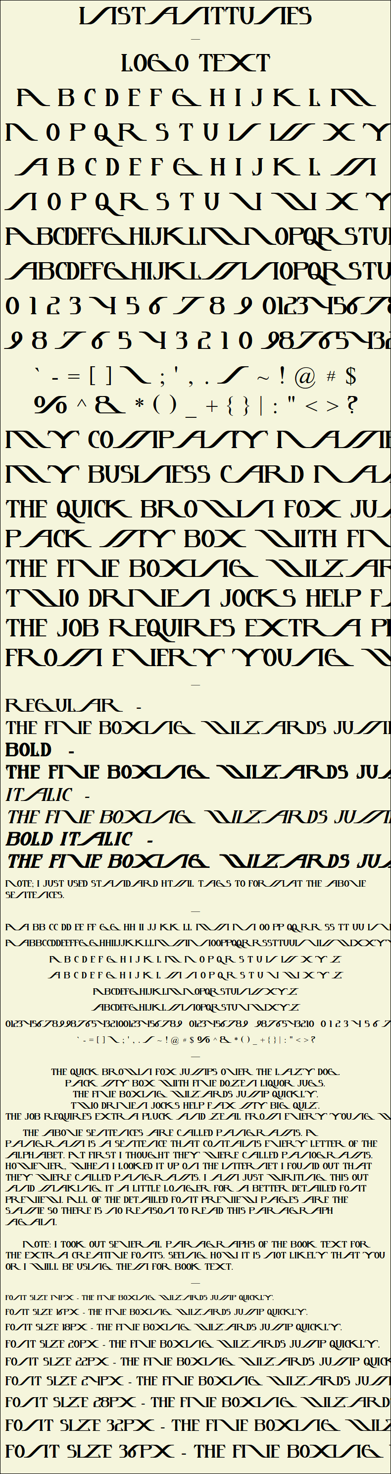 Detailed Picture Preview of The Font - InstantTunes