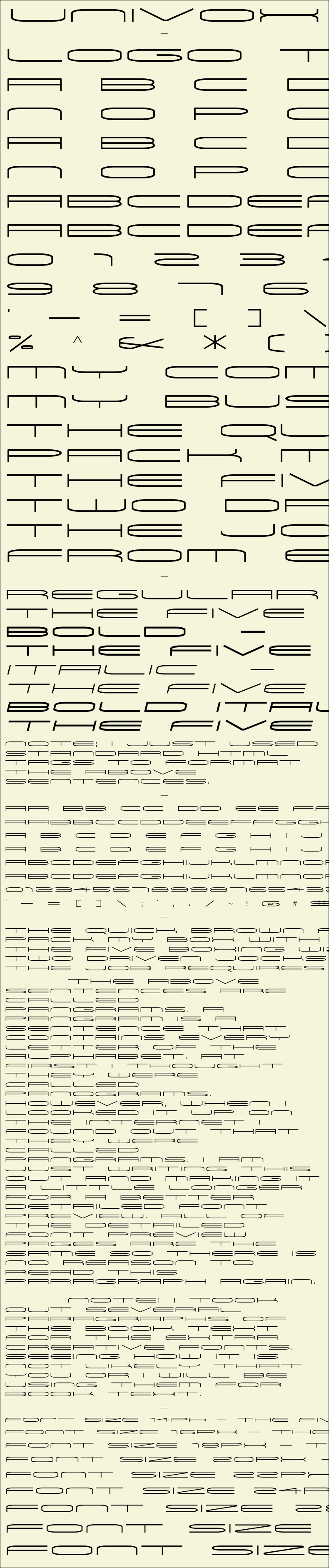 Detailed Picture Preview of The Font - Univox