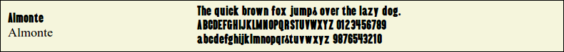 Picture Preview of The Font - Almonte 
