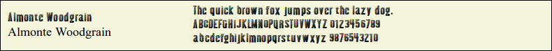 Picture Preview of The Font - Almonte Woodgrain 