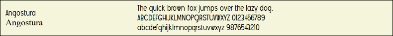 Picture Preview of The Font - Angostura 