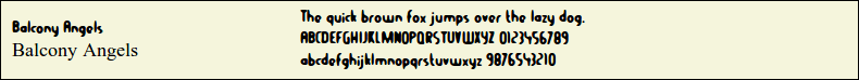 Picture Preview of The Font - Balcony Angels 