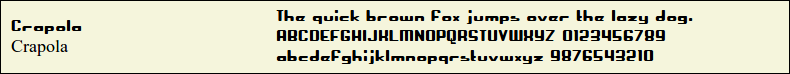 Picture Preview of The Font - Crapola 