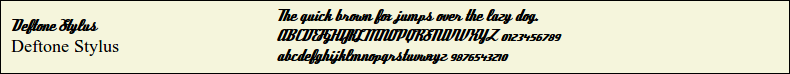 Picture Preview of The Font - Deftone Stylus 