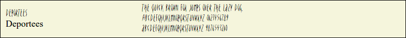 Picture Preview of The Font - Deportees 