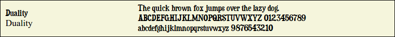 Picture Preview of The Font - Duality 