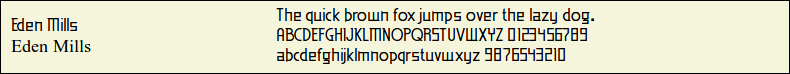 Picture Preview of The Font - Eden Mills 