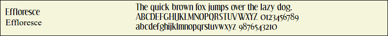 Picture Preview of The Font - Effloresce 