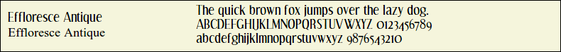 Picture Preview of The Font - Effloresce Antique 