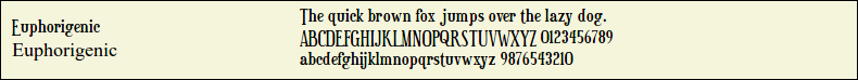 Picture Preview of The Font - Euphorigenic 