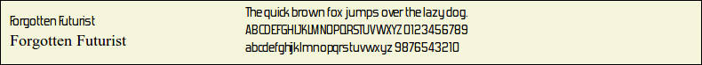 Picture Preview of The Font - Forgotten Futurist 