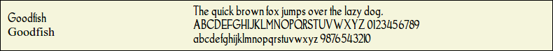 Picture Preview of The Font - Goodfish 