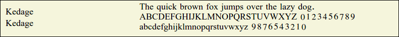 Picture Preview of The Font - Kedage 