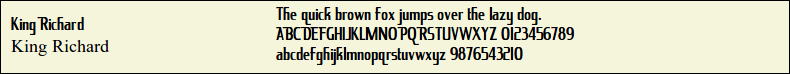 Picture Preview of The Font - King Richard 