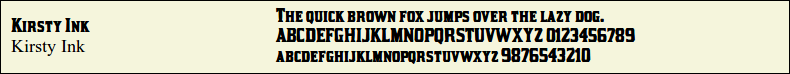 Picture Preview of The Font - Kirsty Ink 