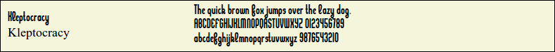 Picture Preview of The Font - Kleptocracy 