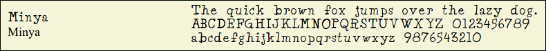 Picture Preview of The Font - Minya 