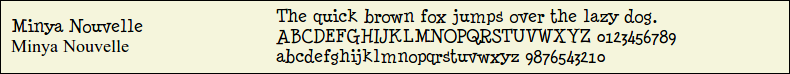 Picture Preview of The Font - Minya Nouvelle 