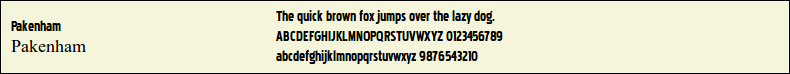 Picture Preview of The Font - Pakenham 