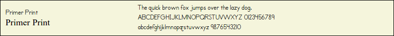 Picture Preview of The Font - Primer Print 