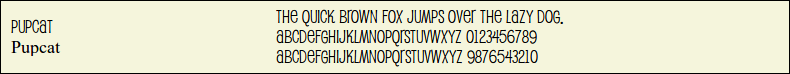 Picture Preview of The Font - Pupcat 