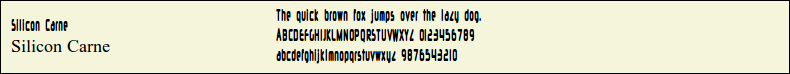 Picture Preview of The Font - Silicon Carne 