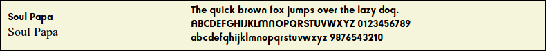 Picture Preview of The Font - Soul Papa 