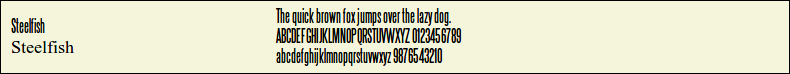 Picture Preview of The Font - Steelfish 