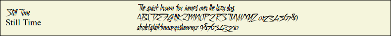 Picture Preview of The Font - Still Time 