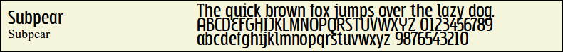 Picture Preview of The Font - Subpear 