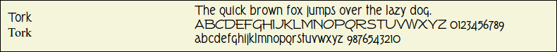 Picture Preview of The Font - Tork 