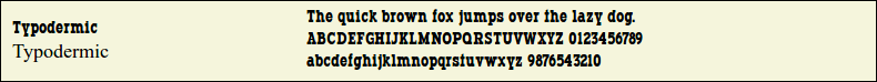 Picture Preview of The Font - Typodermic 