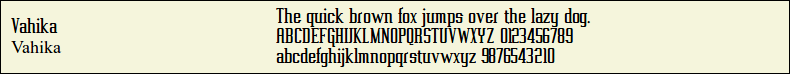 Picture Preview of The Font - Vahika 