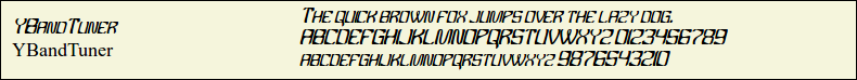 Picture Preview of The Font - YBandTuner 