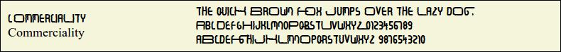 Picture Preview of The Font Commerciality 