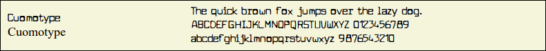 Picture Preview of The Font Cuomotype 